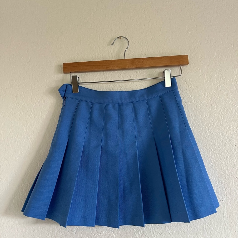 Blue Pleated American Apparel Women’s Schoolgirl Skirt